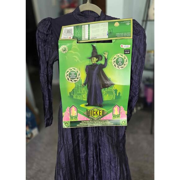 Officially Licensed Broadway Wicked Elphaba Witch Costume/Child Size 8-10 - Picture 1 of 10